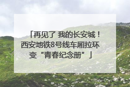 再见了 我的长安城！西安地铁8号线车厢拉环变“青春纪念册”